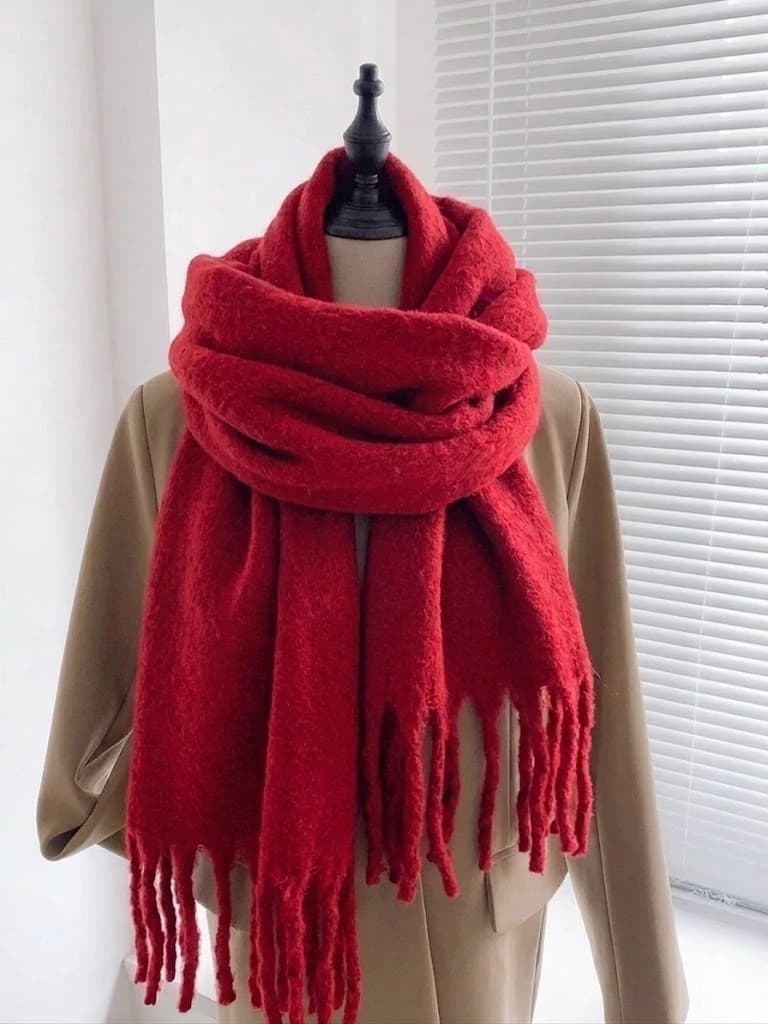 Bufandón rojo