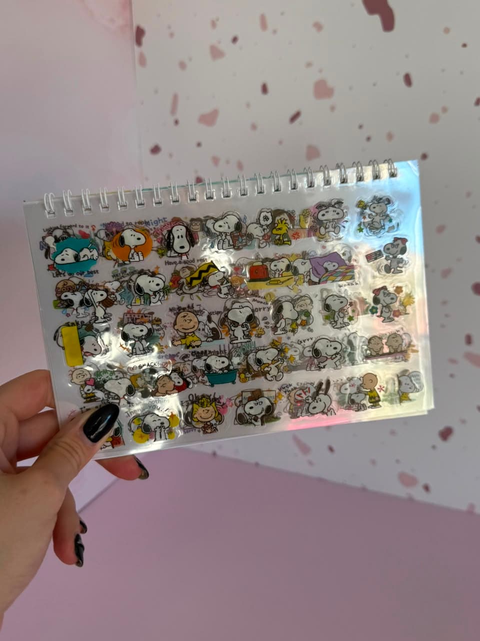Plancha de sticker Snoopy