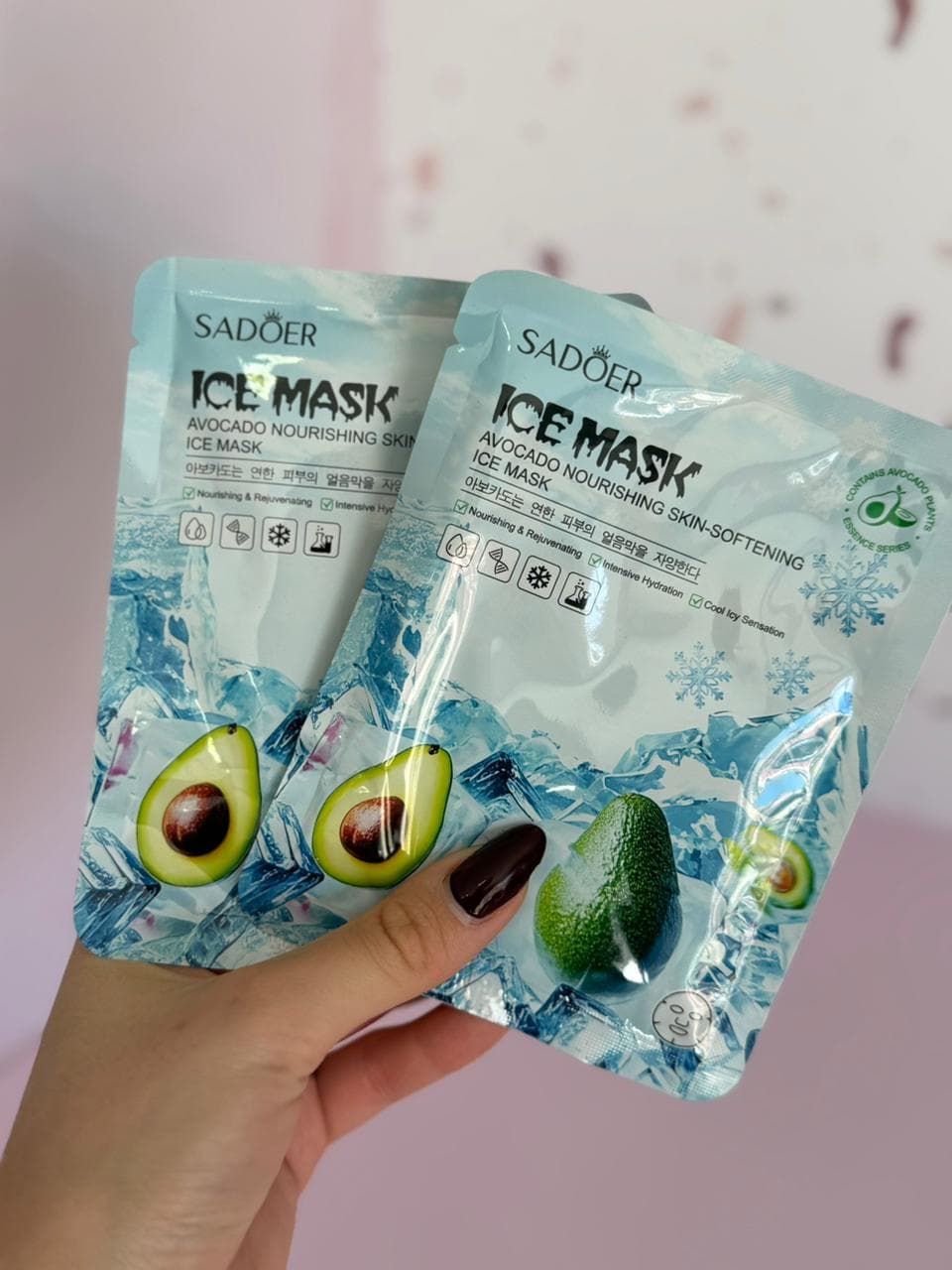 Mascarilla facial de palta (ice mask)