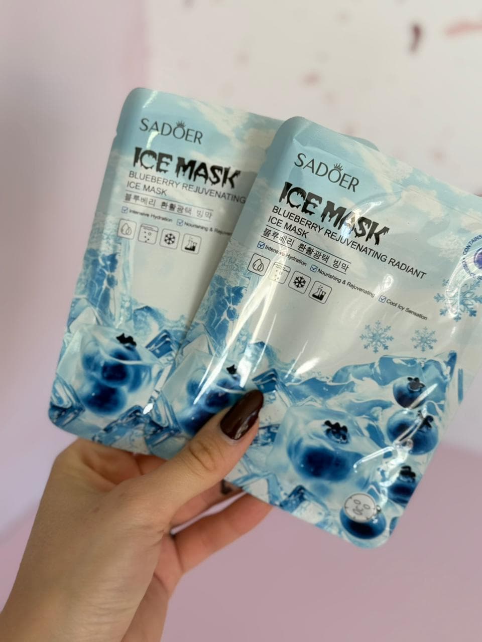 Mascarilla facial de arándano (ice mask)
