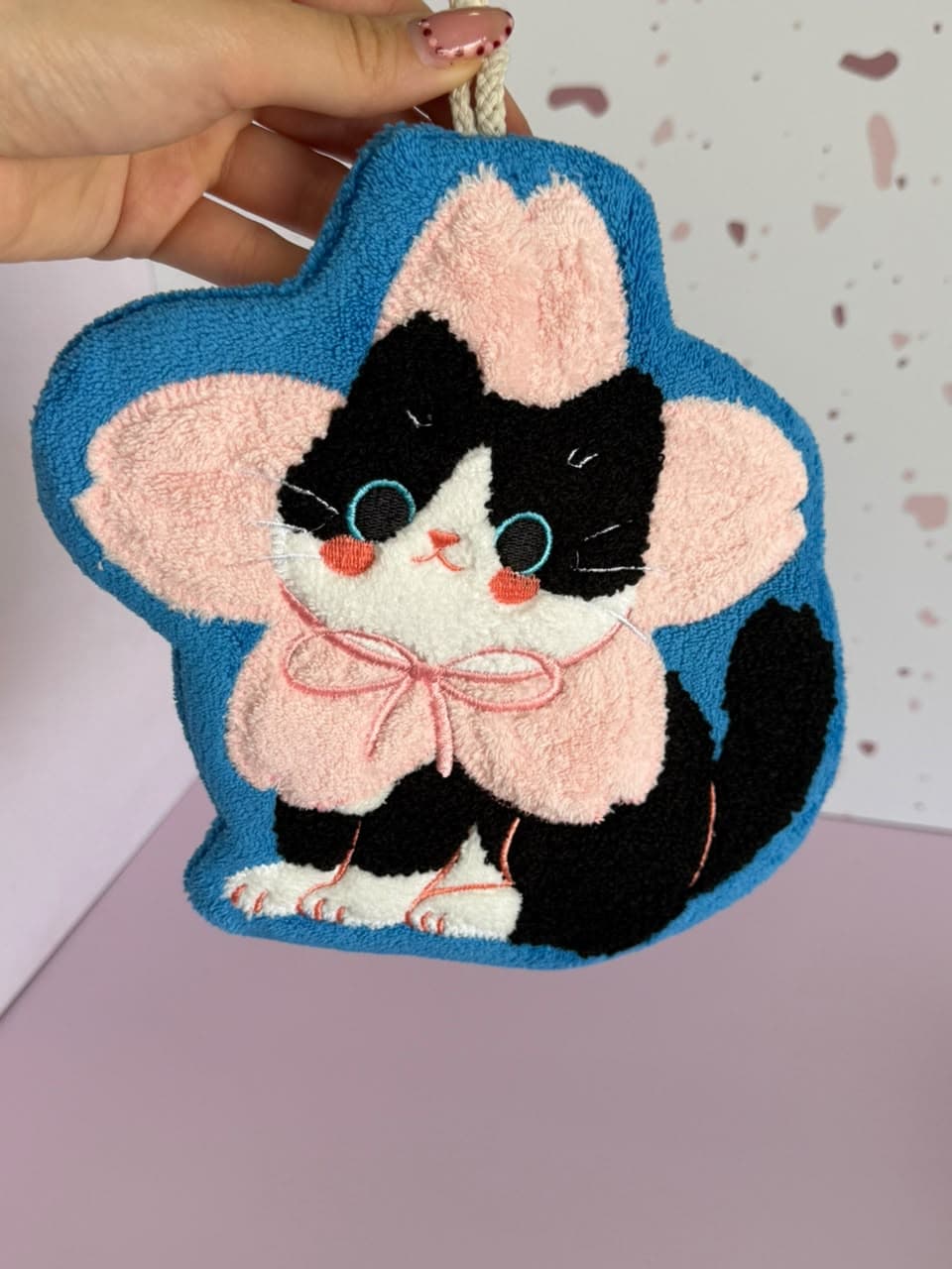 Toallita de manos gatitos