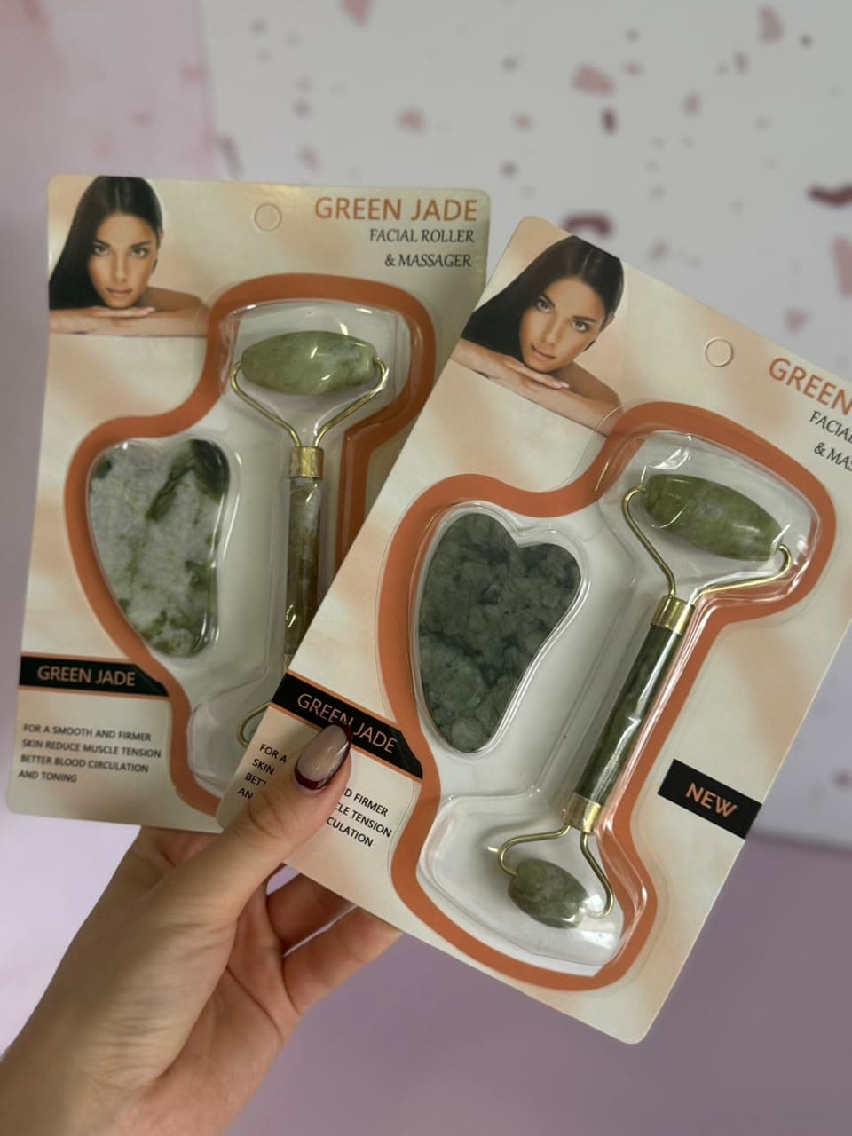 Set piedra y rodillo de jade