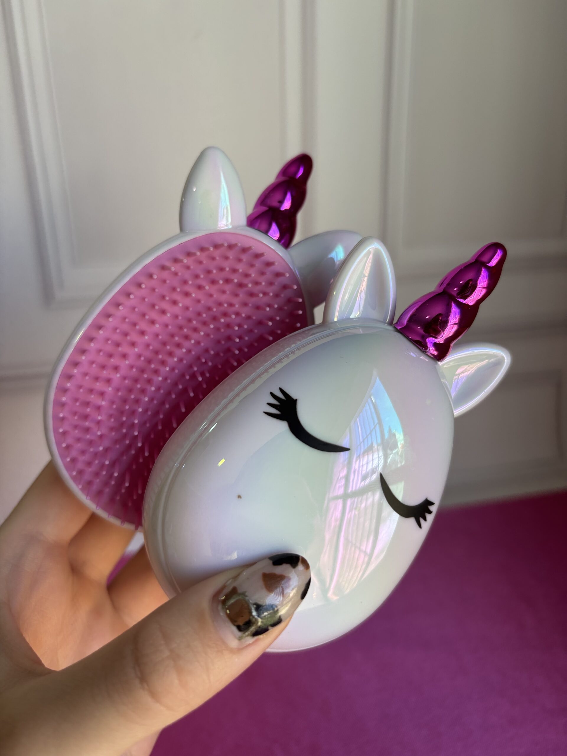 Cepillo anti nudos unicornio