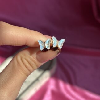 Aritos mariposa tornasol
