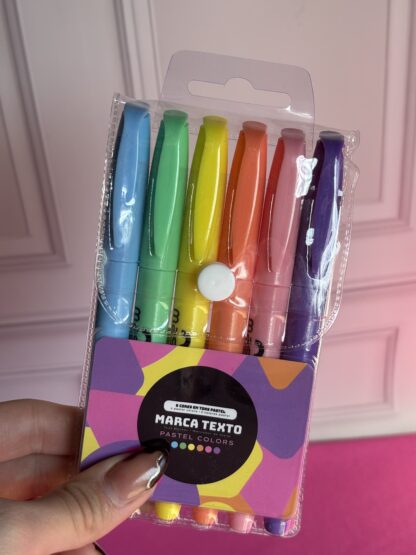 Resaltadores pastel