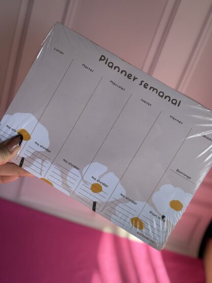 Planner semanal flores