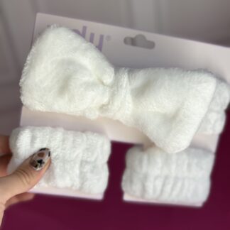 Vincha y muñequera para skin care