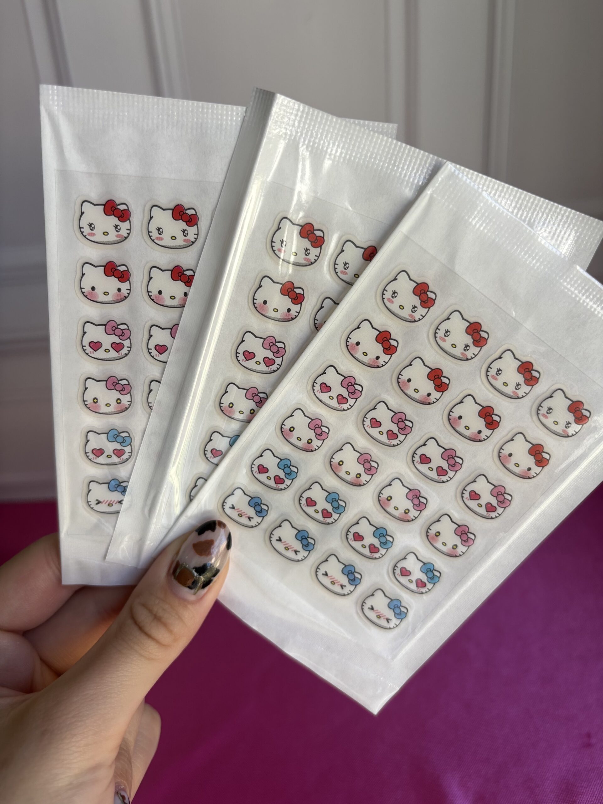 Parche para acné hello kitty