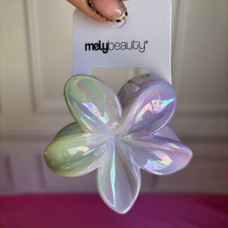 Broche flor tamaño grande tornasolado